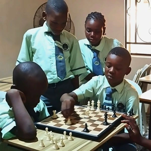 Acada Ace College students playing chess